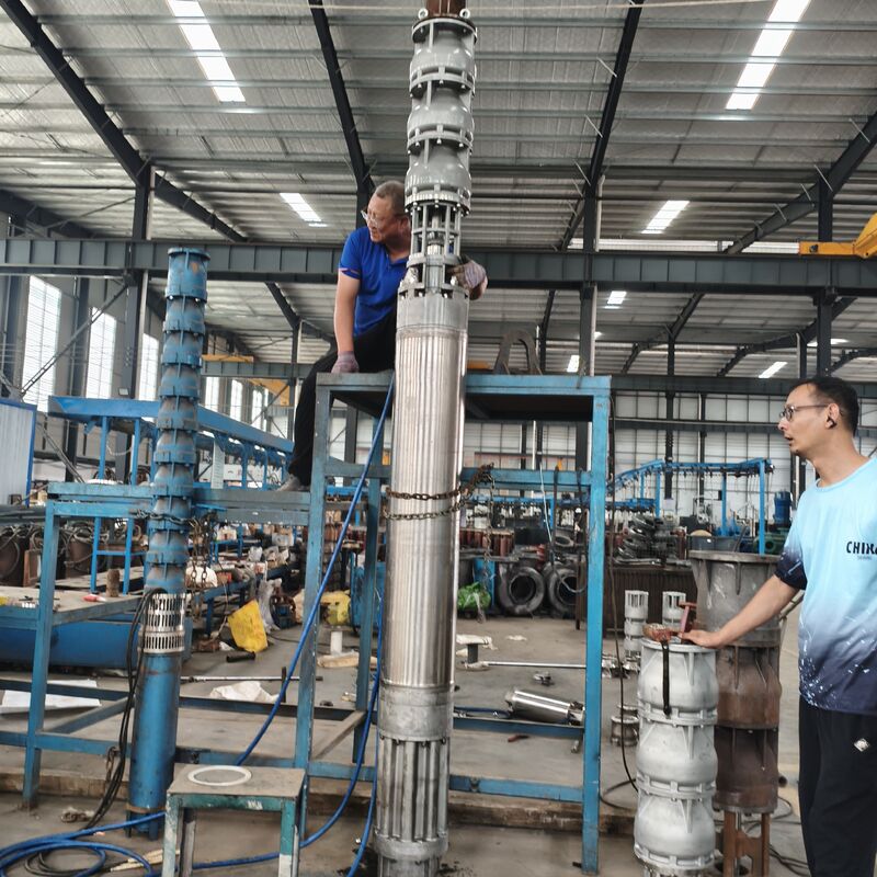 300QJH400-80/2-150KW স্টেইনলেস স্টীল গভীর কূপ নিমজ্জনযোগ্য পাম্প অফশোর প্ল্যাটফর্মের জন্য জারা প্রতিরোধী জল সরবরাহ সমাধান