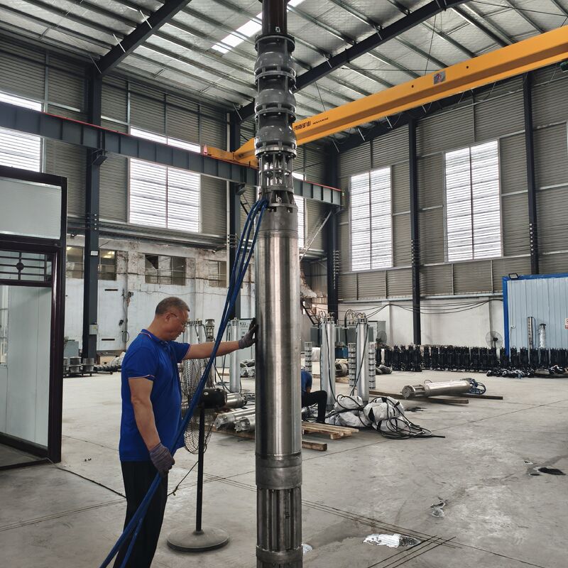 300QJH400-80/2-150KW স্টেইনলেস স্টীল গভীর কূপ নিমজ্জনযোগ্য পাম্প অফশোর প্ল্যাটফর্মের জন্য জারা প্রতিরোধী জল সরবরাহ সমাধান