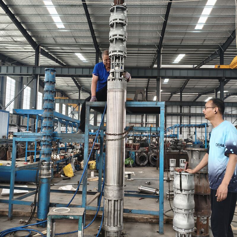300QJH400-80/2-150KW স্টেইনলেস স্টীল গভীর কূপ নিমজ্জনযোগ্য পাম্প অফশোর প্ল্যাটফর্মের জন্য জারা প্রতিরোধী জল সরবরাহ সমাধান