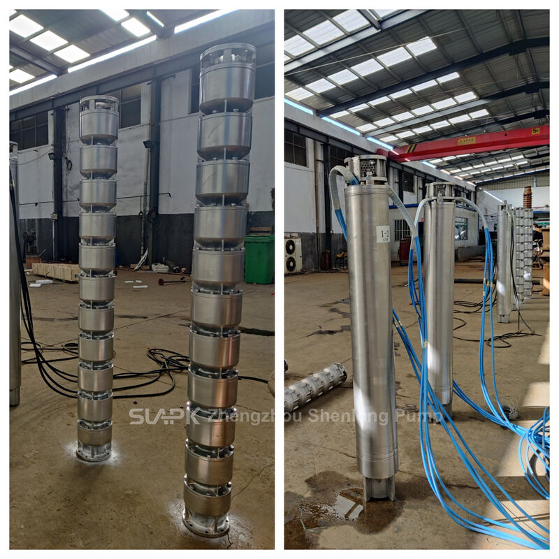 250QJH108-240-132KW কাস্ট স্টেইনলেস স্টীল ডুবন্ত পাম্প সমুদ্রের জল গ্রহণের জন্য 240 মিটার মাথা সহ