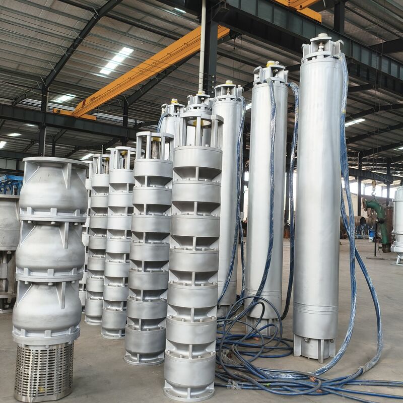 525 m3/h প্রবাহ 350 m মাথা 1000 kW পাওয়ার স্টেইনলেস স্টীল গভীর কূপ ডুবন্ত সমুদ্রের জল পাম্প