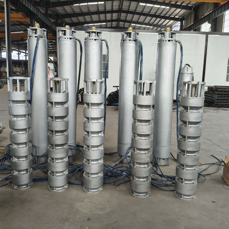 525 m3/h প্রবাহ 350 m মাথা 1000 kW পাওয়ার স্টেইনলেস স্টীল গভীর কূপ ডুবন্ত সমুদ্রের জল পাম্প