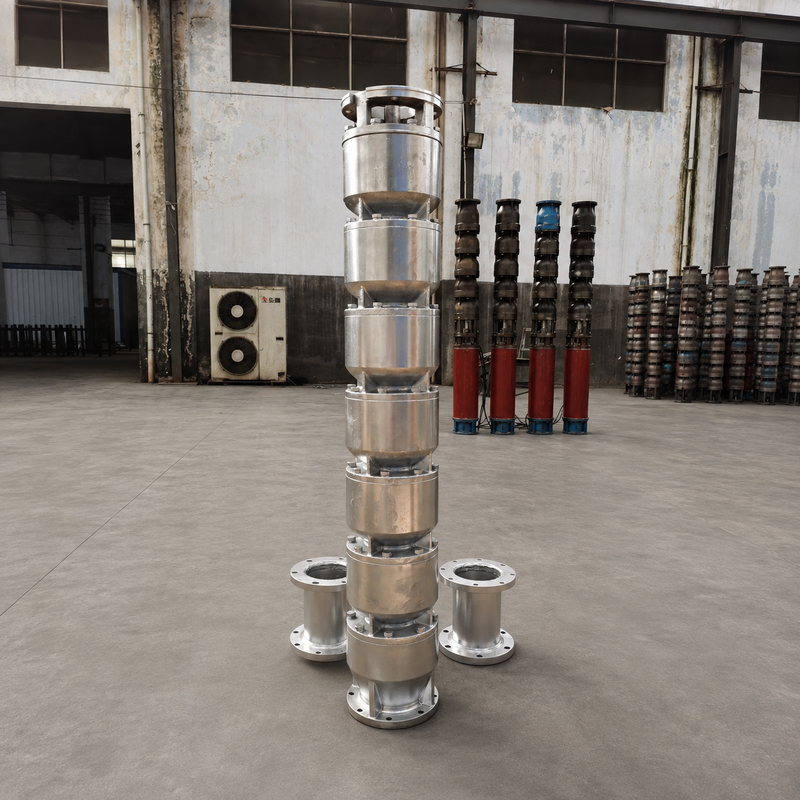200QJH150-150-110kW স্টেইনলেস স্টীল গভীর কূপ পাম্প গভীর কূপ এবং ইঞ্জিনিয়ারিং জল সিস্টেমের জন্য উচ্চ প্রবাহ, উচ্চ মাথা পাম্পিং